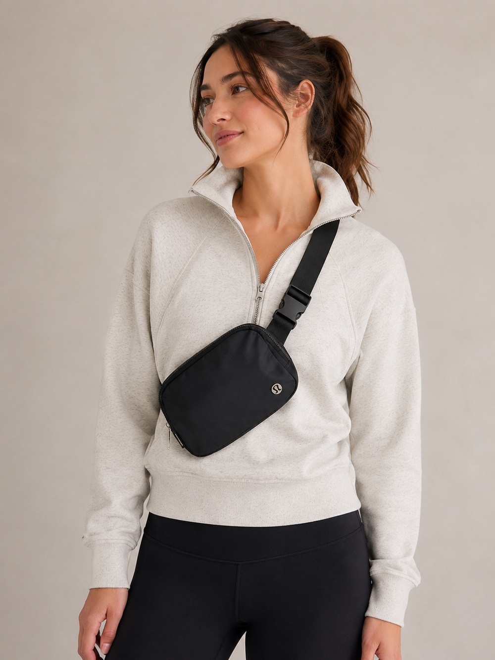 Lululemon Everywhere Belt Bag 1L Black Crossbody Waist Bag